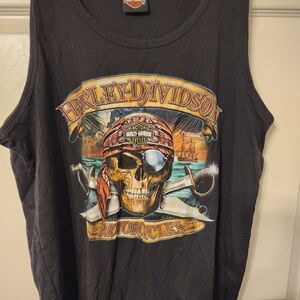Vintage Harley Davidson Biker Top